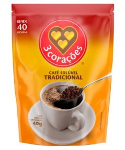 CAFE TRES CORACOES SOLUVEL SACHET 40GR
