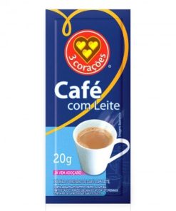CAFE TRES CORACOES CAFE C LEITE SHT 20GR