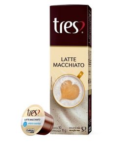 CAFE TRES CORACOES CAPS LATTE MACCHI110G