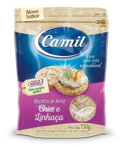 BISCOITO CAMIL ARROZ/CHIA E LINHACA 150G
