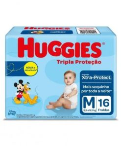 FRALDA HUGGIES TRIPLA P JUMBINHO M 16UN