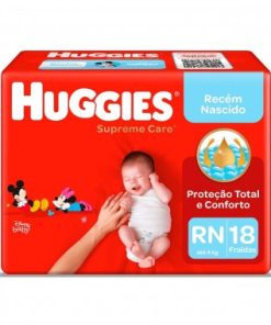 FRALDA HUGGIES SUPREME RN 18UN
