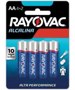 PILHA RAYOVAC PEQUENA ALCALINA 4UN