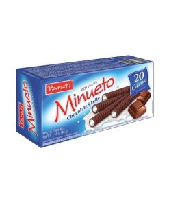 BISCOITO WAF PARATI ROLINHO CHOC/LEIT40G
