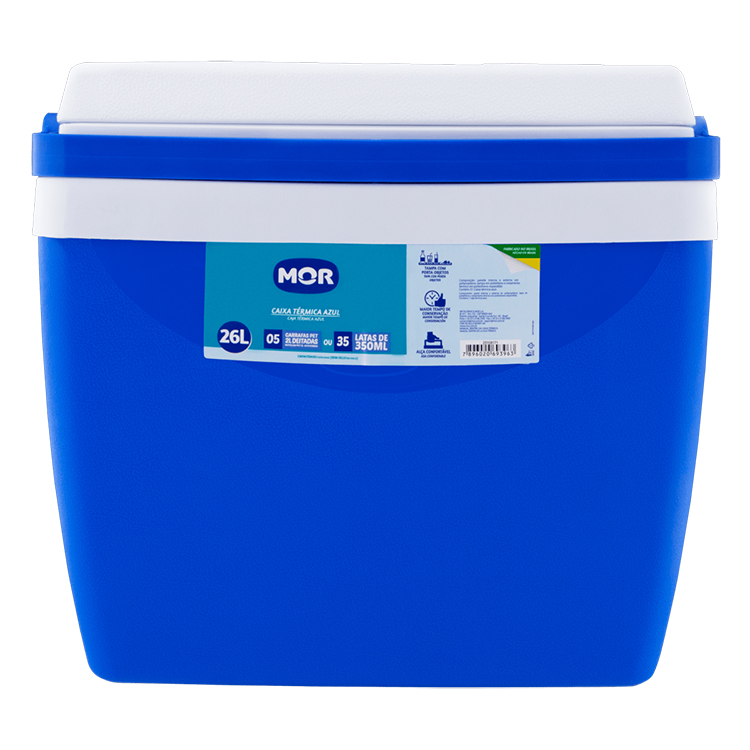 CAIXA TERMICA MOR AZUL 26L