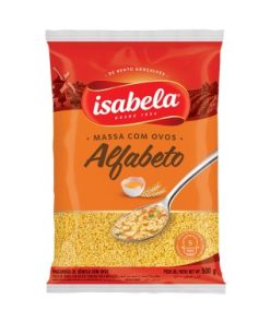 MASSA ISABELA C/OVOS ALFABETO 500GR