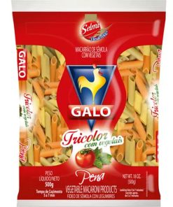 MASSA GALO S/OVOS PENA TRICOLOR500G