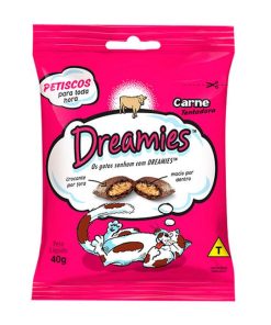 PETISCO GATOS DREAMIES CARNE 40GR