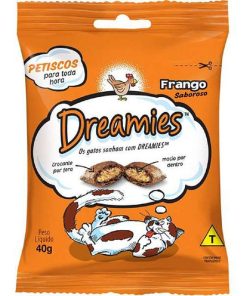 PETISCO GATOS DREAMIES FRANGO 40GR