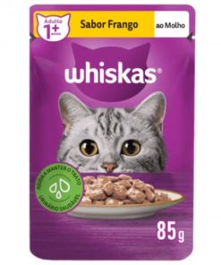 RACAO WHISKAS ADULTO FRANGO SACHE 85GR