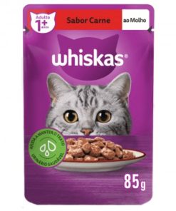 RACAO WHISKAS CARNE SHT 85GR