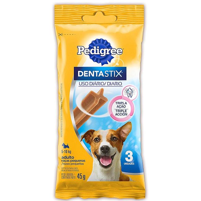 RACAO PEDIGREE DENTASTIX RACA PQ AD 45GR