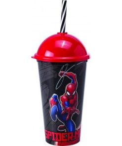 COPO PLASUTIL SHAKE HOMEM ARANHA 500ML