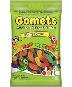 BALA DORI GOMETS MINHOCAS FRUTAS 150GR