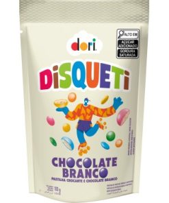 BALA DORI DISQUETI CHOCO BRANCO 100GR