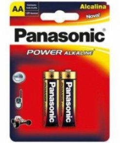PILHA PANASONIC PEQUENA ALC POWER AA 2UN