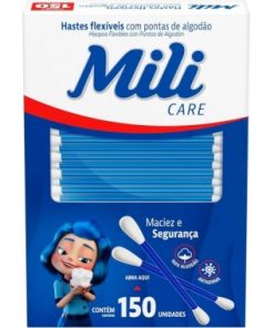 HASTES FLEXIVEIS COTONETE MILI P C/150UN