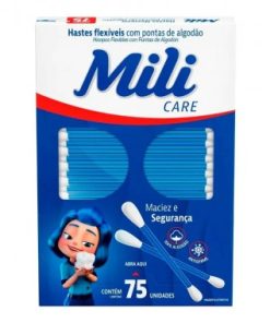 HASTES FLEXIVEIS COTONETE MILI C/75 UN