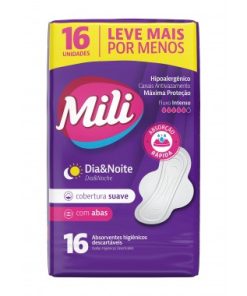 ABSORV MILI DIA NOITE SUAVE C ABAS 16UN
