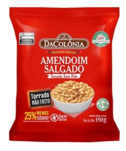 AMENDOIM DACOLONIA TORRADO SALGADO 150GR