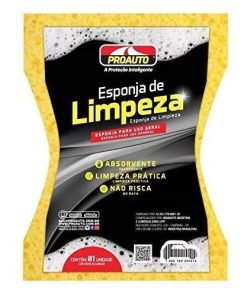 ESPONJA PROAUTO LAVA CARROS UN