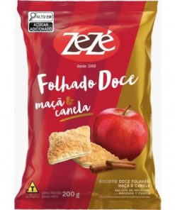 BISCOITO ZEZE FOLHADO MACA CANELA 200GR