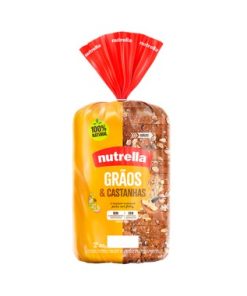 PAO NUTRELLA GRAOS E CASTANHAS 450GR