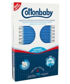 HASTES FLEXIVEIS COTTON BABY 75UN UN