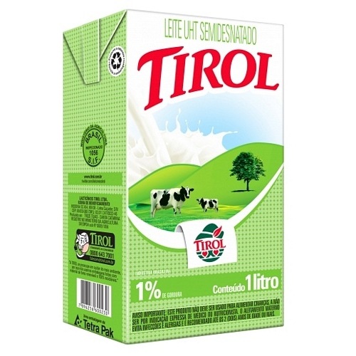 LEITE LV TIROL SEMI DESNATADO 1L