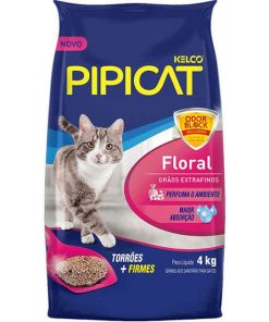 AREIA SANITARIA PIPICAT FLOR 4KG