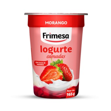 IOGURTE FRIMESA BICAMADAS MORANGO 165GR