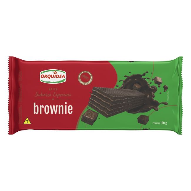 BISCOITO WAF ORQUIDEA BROWNIE 100GR BISCOITO WAF ORQUIDEA BROWNIE 100GR