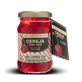 CEREJA UNIAGRO MARASCHINO COM TALO 100g CEREJA UNIAGRO MARASCHINO COM TALO 100g