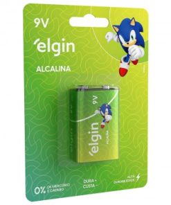 PILHA ELGIN ALCALINA 9V UN