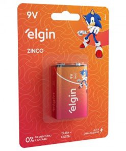 PILHA ELGIN ZINCO 9V UN