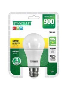 LAMPADA ECON TASCHIBRA LED 9W AMARELO UN