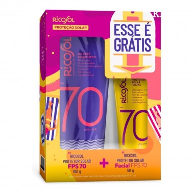 KIT PROT RICOSOL FPS70 COR180G+FACIAL50G