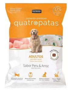 RACAO QUATRO PATAS CAES ADLT MD GRD 1KG