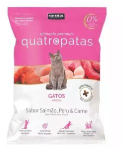 RACAO QUATRO PATAS GATOS ADLT 1KG
