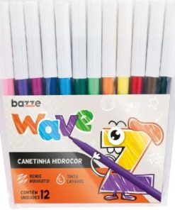 CANETINHA HIDROCOR BAZZE 12 CORES