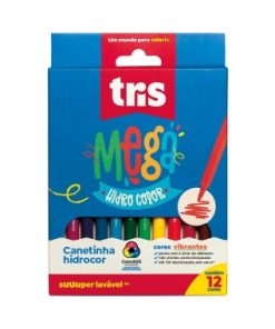CANETINHA TRIS MEGA C12 CORES