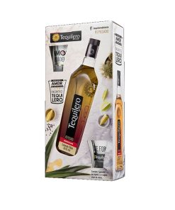 TEQUILA TEQUILERO REPOSADO 750ML KIT 2CP