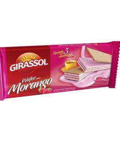 BISCOITO WAF GIRASSOL MORANGO 60GR