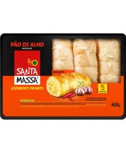 PAO DE ALHO SANTA MASSA PICANTE 400GR