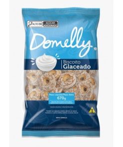 BISCOITO DOMELLY GLACEADOS BRANCO 670GR