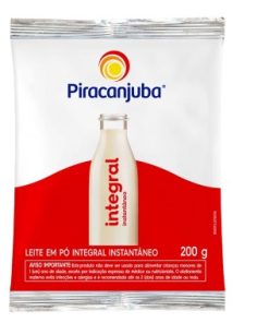 LEITE PO PIRACANJUBA INTEGRAL INST 200G