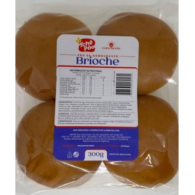 PAO TCHE HAMBURGUER BRIOCHE 300G
