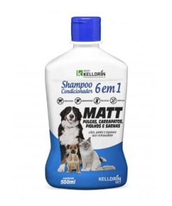 SHAMPOO E CONDIC 6X1 MATT PULGAS 500ML