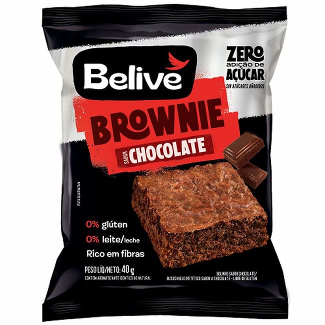 BROWNIE BELIVE CHOCOLATE PROT ZER0 40GR