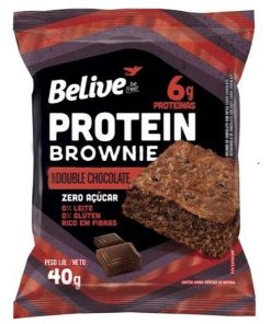BROWNIE BELIVE DOBLE CHOCO PROT ZER0 40G